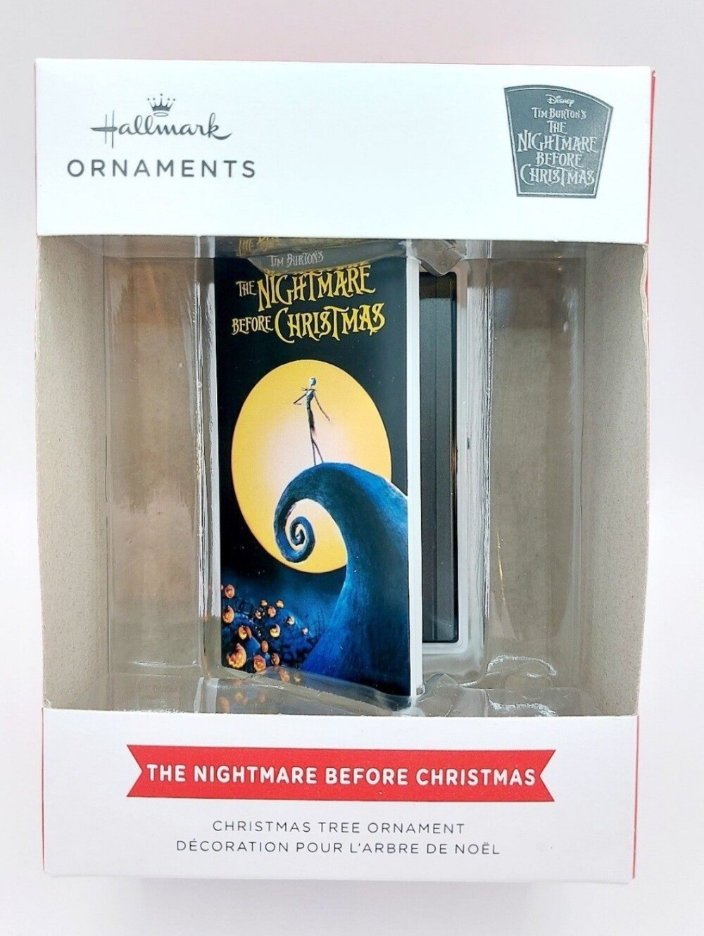 Hallmark Nightmare Before Christmas VHS Tape Ornament Jack Skellington Disney